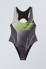 Rush noir - Maillot de bain imprimé Banks - 0