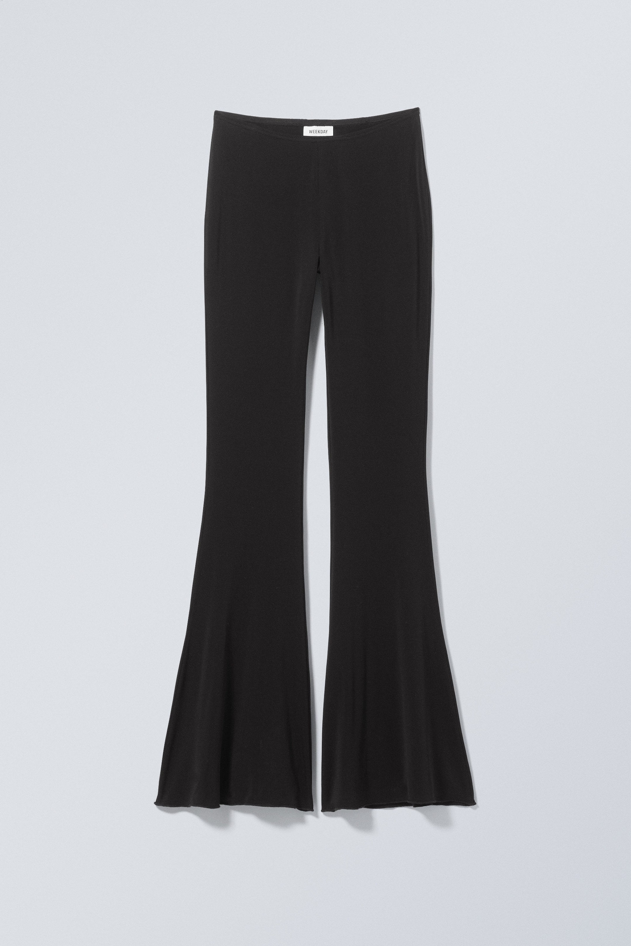 Schwarz - Ausgestellte Jersey-Hose Mina - 0
