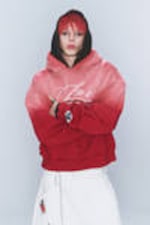 Sun-Faded Red - I'm a MESS - CM x LB Double-Layered Sun-Faded Unisex Hoodie - 6