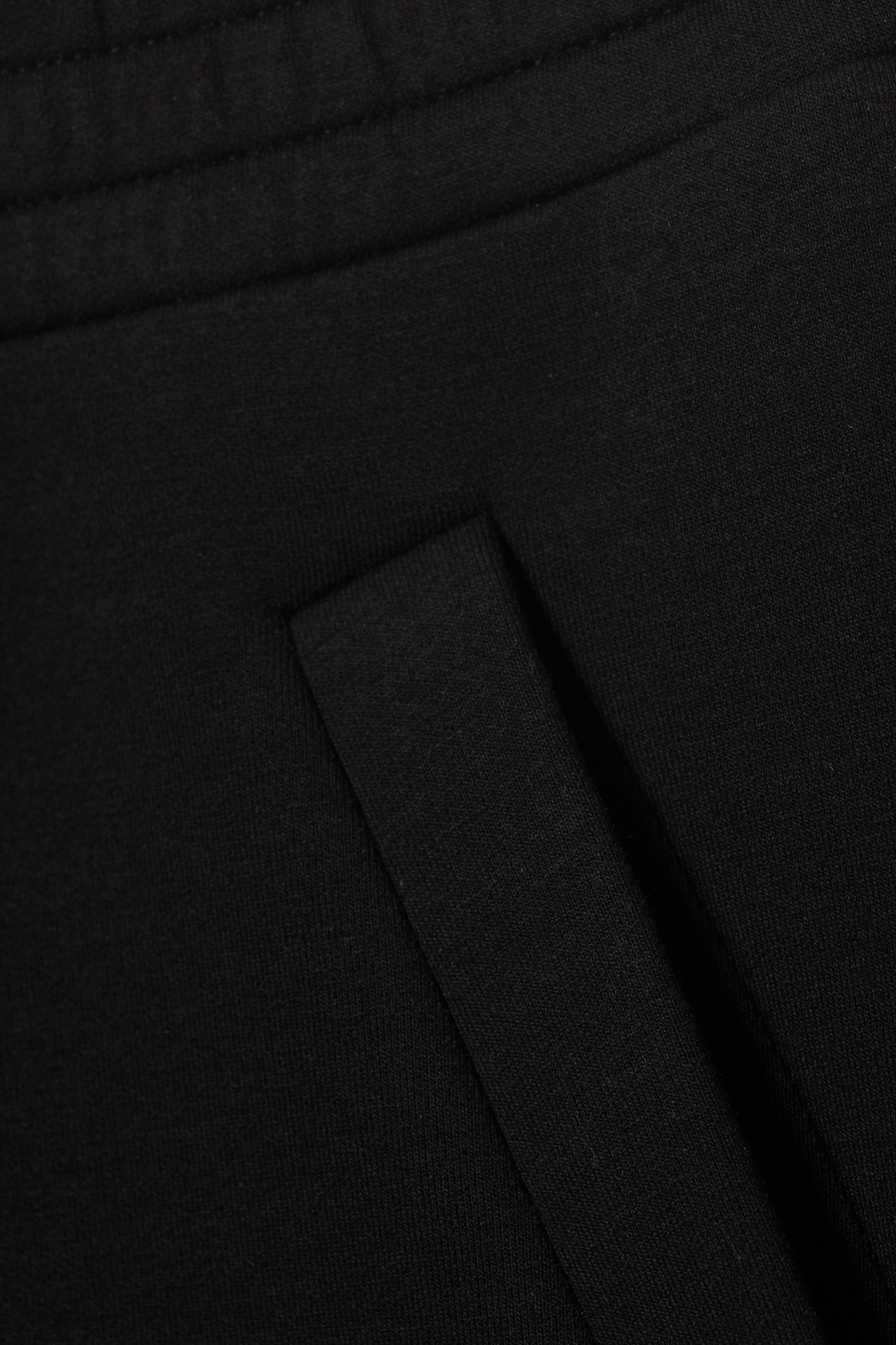 Schwarz - Lockere Scuba-Jogginghose mit weitem Bein - 5