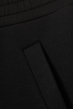 Schwarz - Lockere Scuba-Jogginghose mit weitem Bein - 5