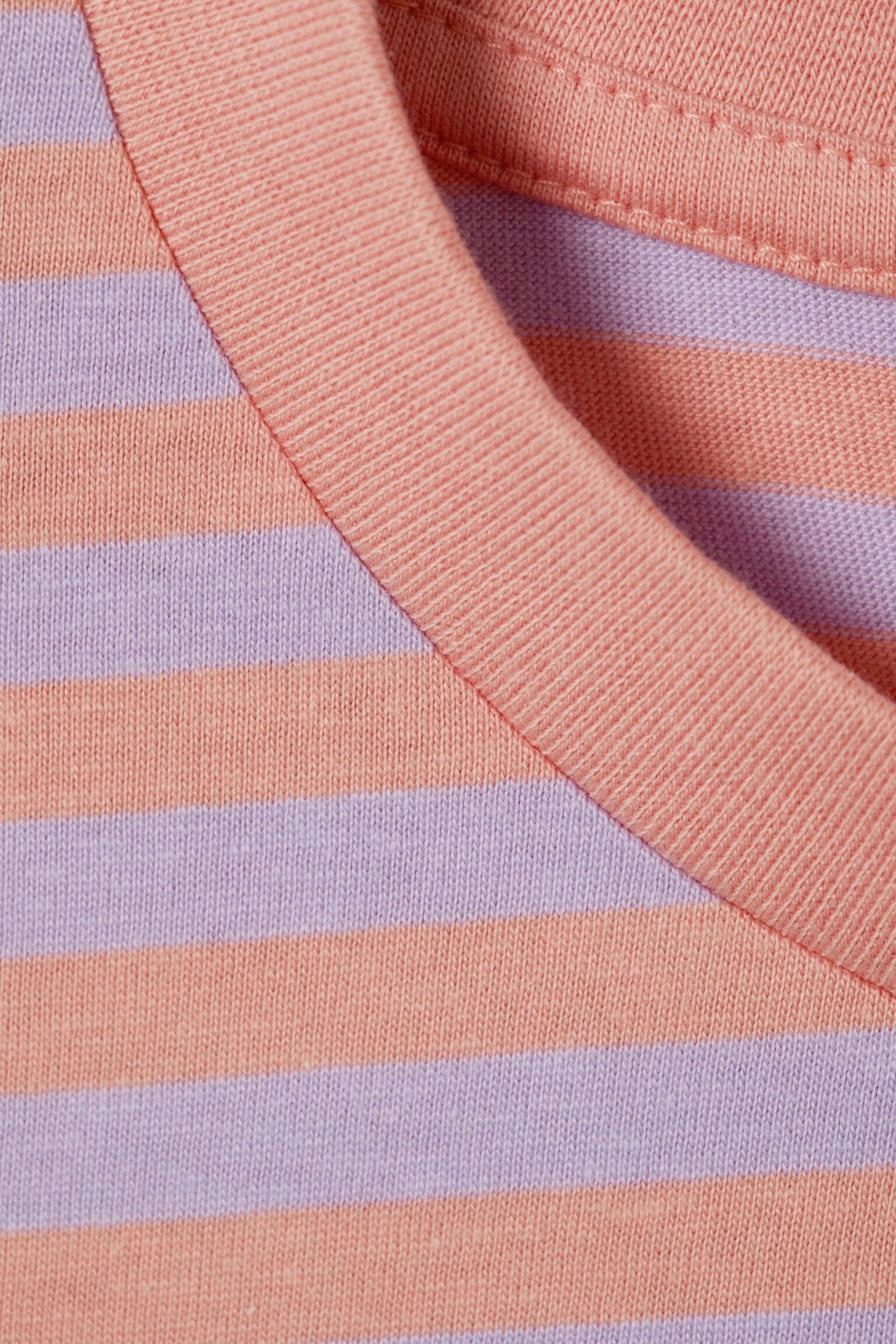 Longsleeve-Shirt aus Baumwolle - Koralle/Lila gestreift/Blau/braun gestreift/Gestreiftes Türkis/Staubweiß - Braune Streifen/Rot & pink gestreift - 4