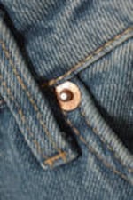Trove Blue - Mittelblau - Nail Low Waist Slim Straight Leg Jeans - 1