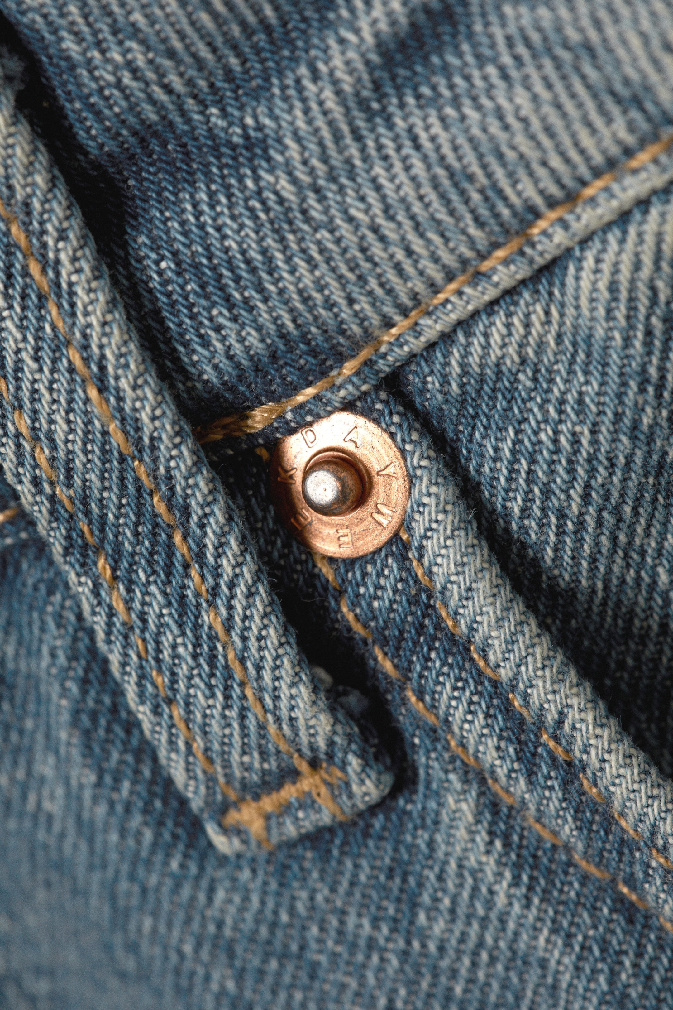 Trove Blue - Mellanblå - Nail Low Waist Slim Straight Leg Jeans - 2