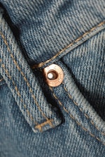 Trove Blue – Bleu moyen - Jean droit ajusté taille basse Nail - 1