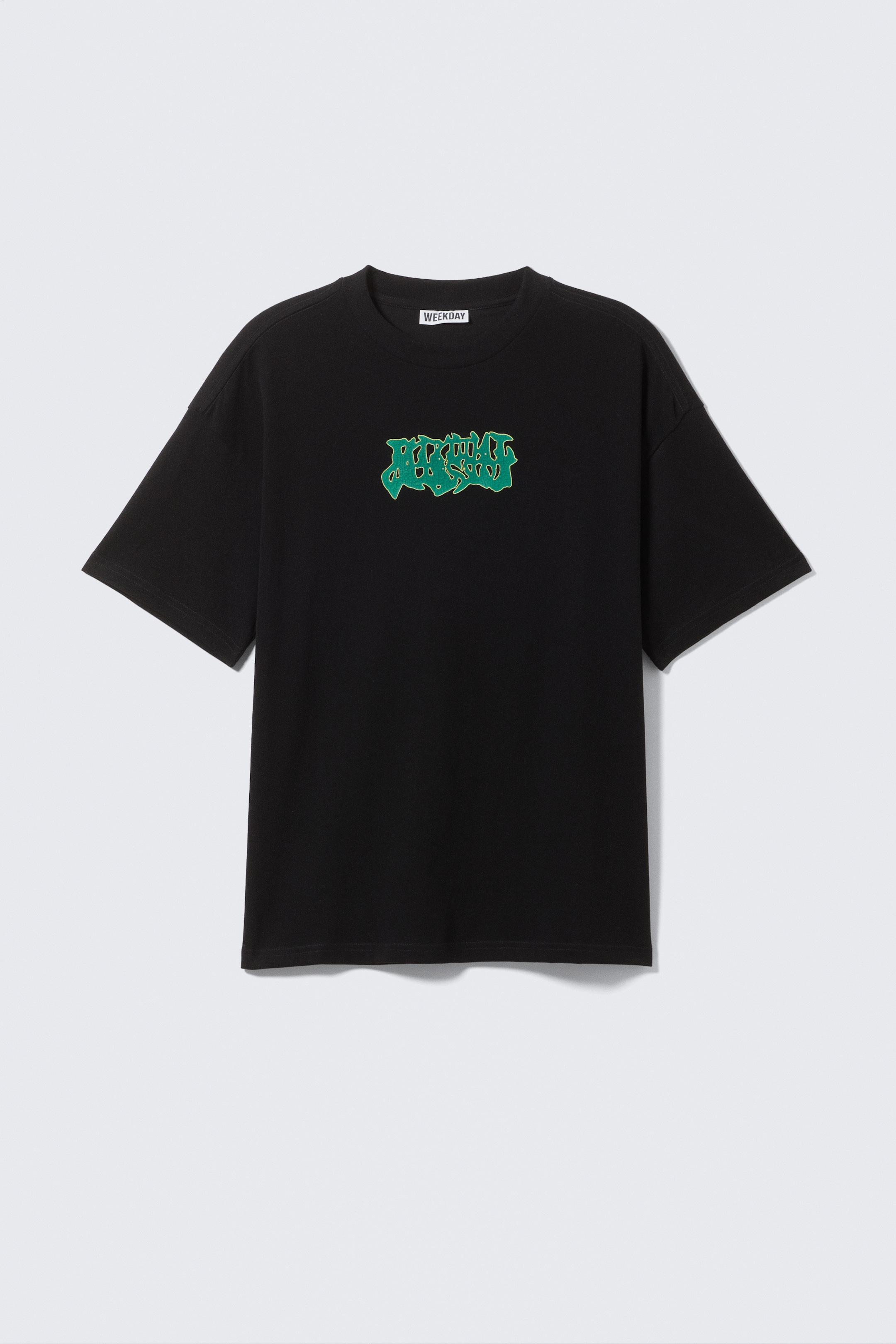 Προβολή μεγαλύτερης εικόνας: Great Boxy Printed Graphic Tee - Black - Mizzion - Men | H&M GR 1