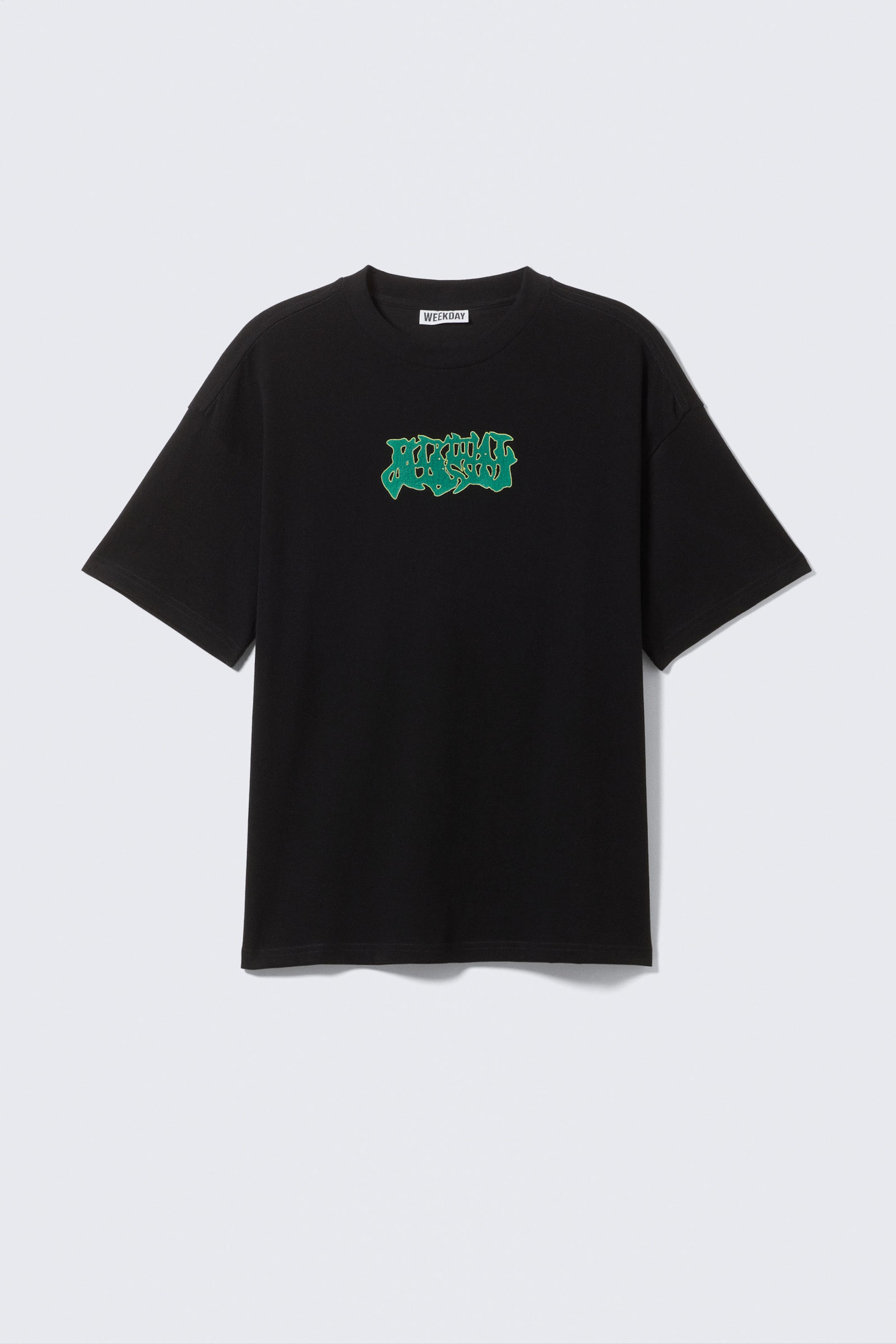 Black - Mizzion - Great Boxy Printed Graphic Tee - 4
