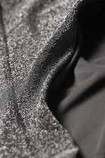 Grey - Glitter - Mid-Rise Glitter Brazilian Bikini Bottoms - 4