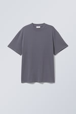 Fliedergrau - Großartiges Heavyweight-T-Shirt - 0