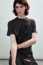 Dark Grey - Mechatok Printed Tee - 0