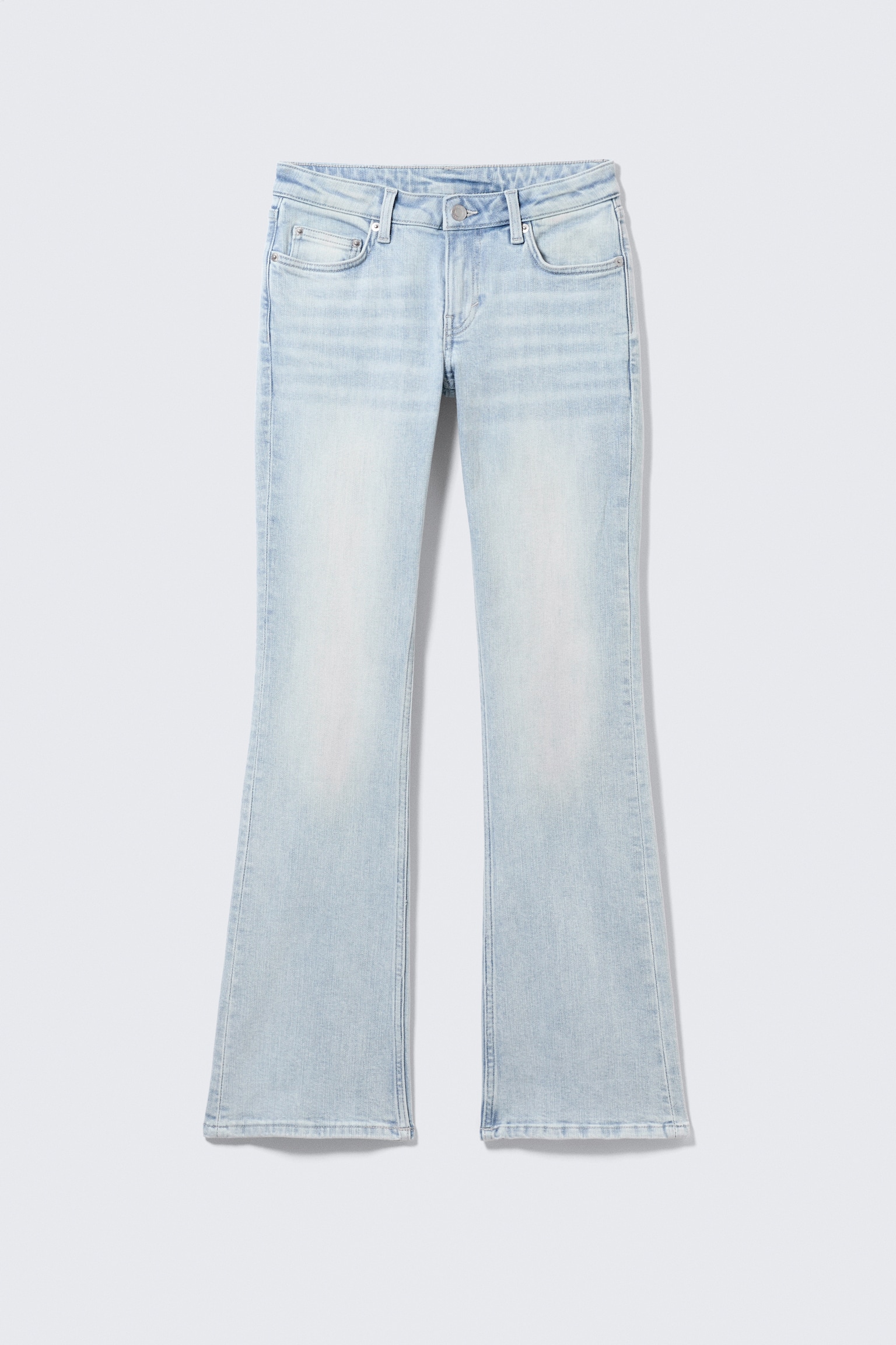 Luna Low Waist Skinny Bootcut Leg Jeans - Fluid Blue - Ljusblå/Blue Hymn - Mellanblå/Blue Rinse - Mörkblå - 2