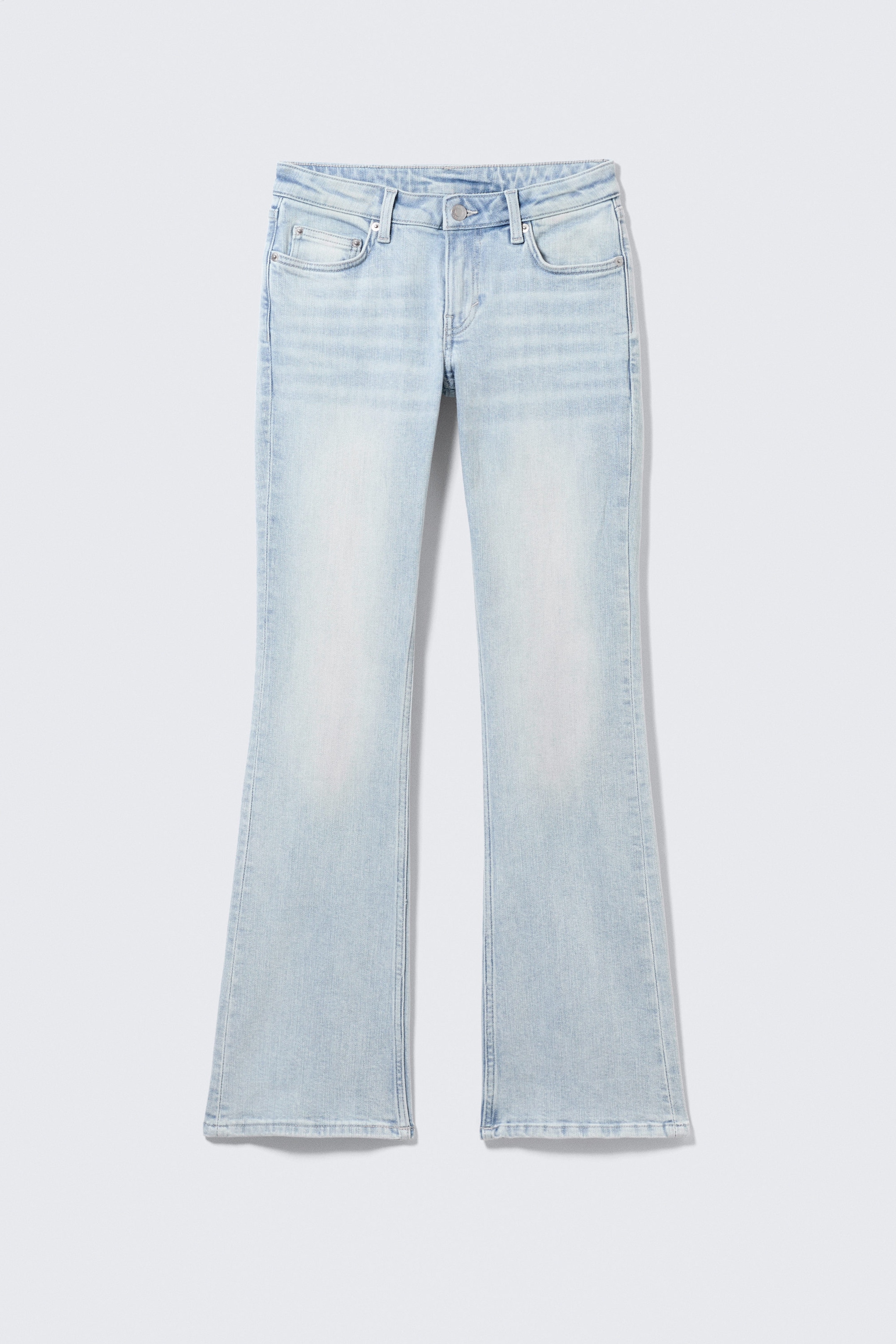 Fluid Blue - Light Blue - Luna Low Rise Skinny Bootcut Leg Jeans - 5