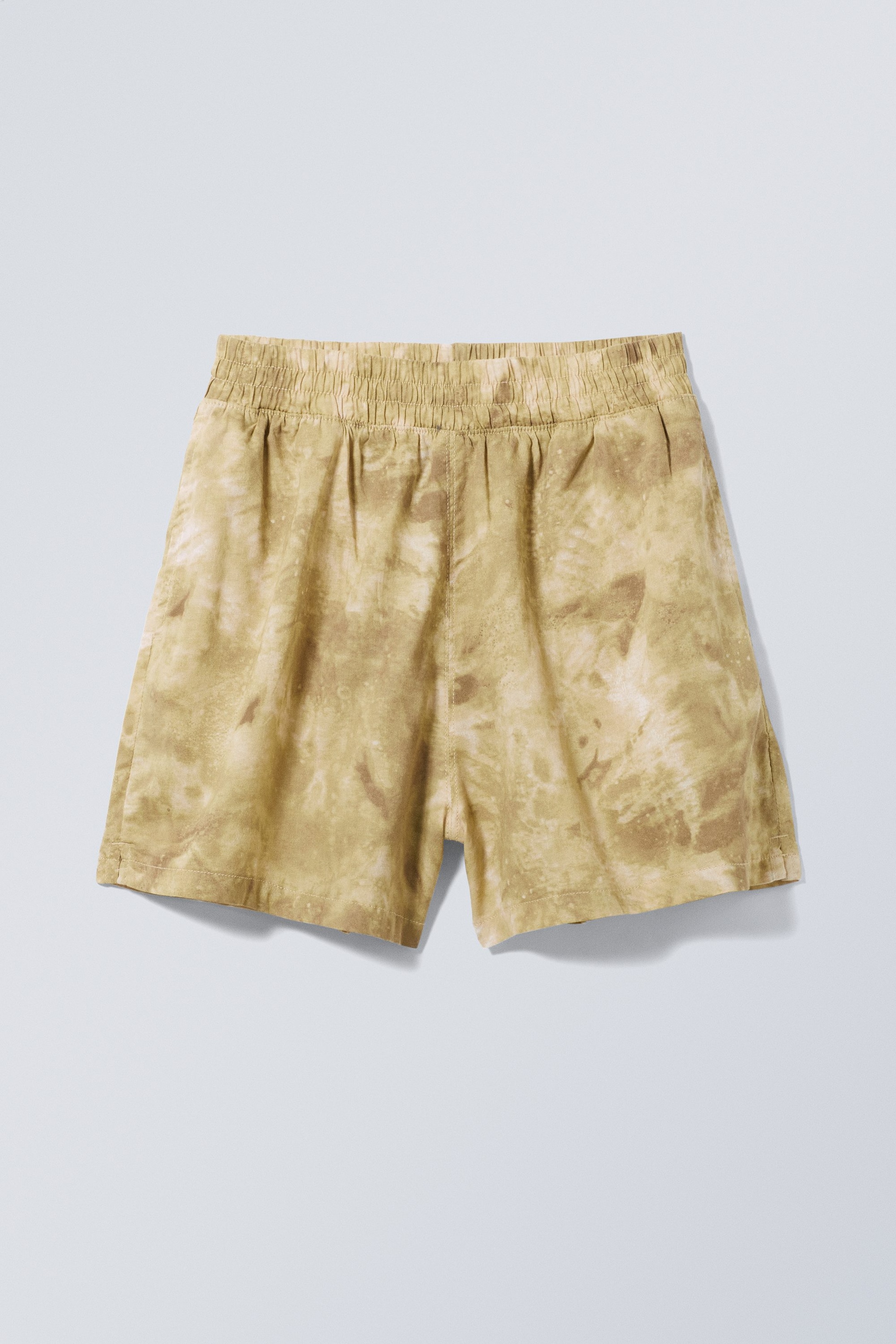 Beige bleach dye - Julian Printed Shorts - 0