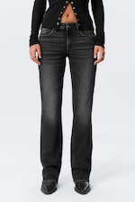 Paloma Black - Black - Tension Mid Rise Slim Bootcut Leg Jeans - 1