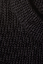 Black - Regular Heavy Knit Sweater - 1