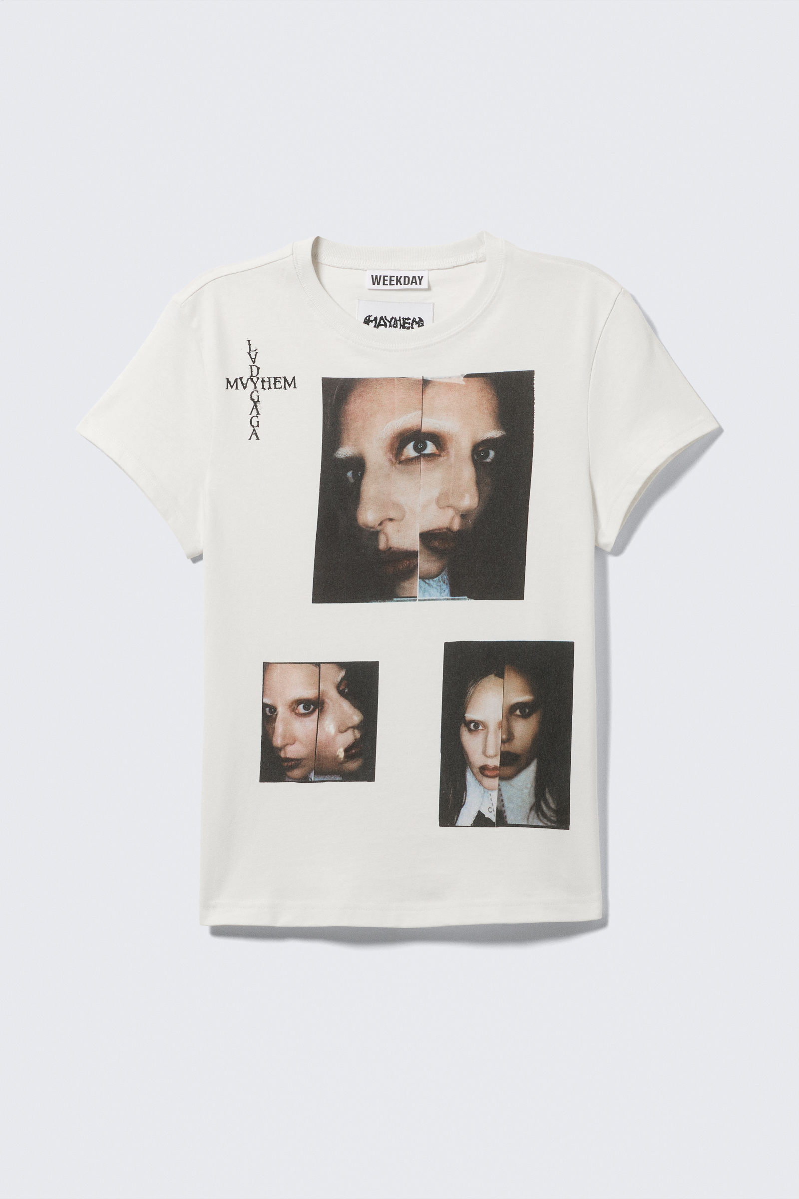 Weekday Mænd Off-White Lady Gaga Baby Tee