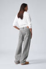 Monolith Grey - Light Grey - Galaxy Loose Straight Leg Jeans - 7