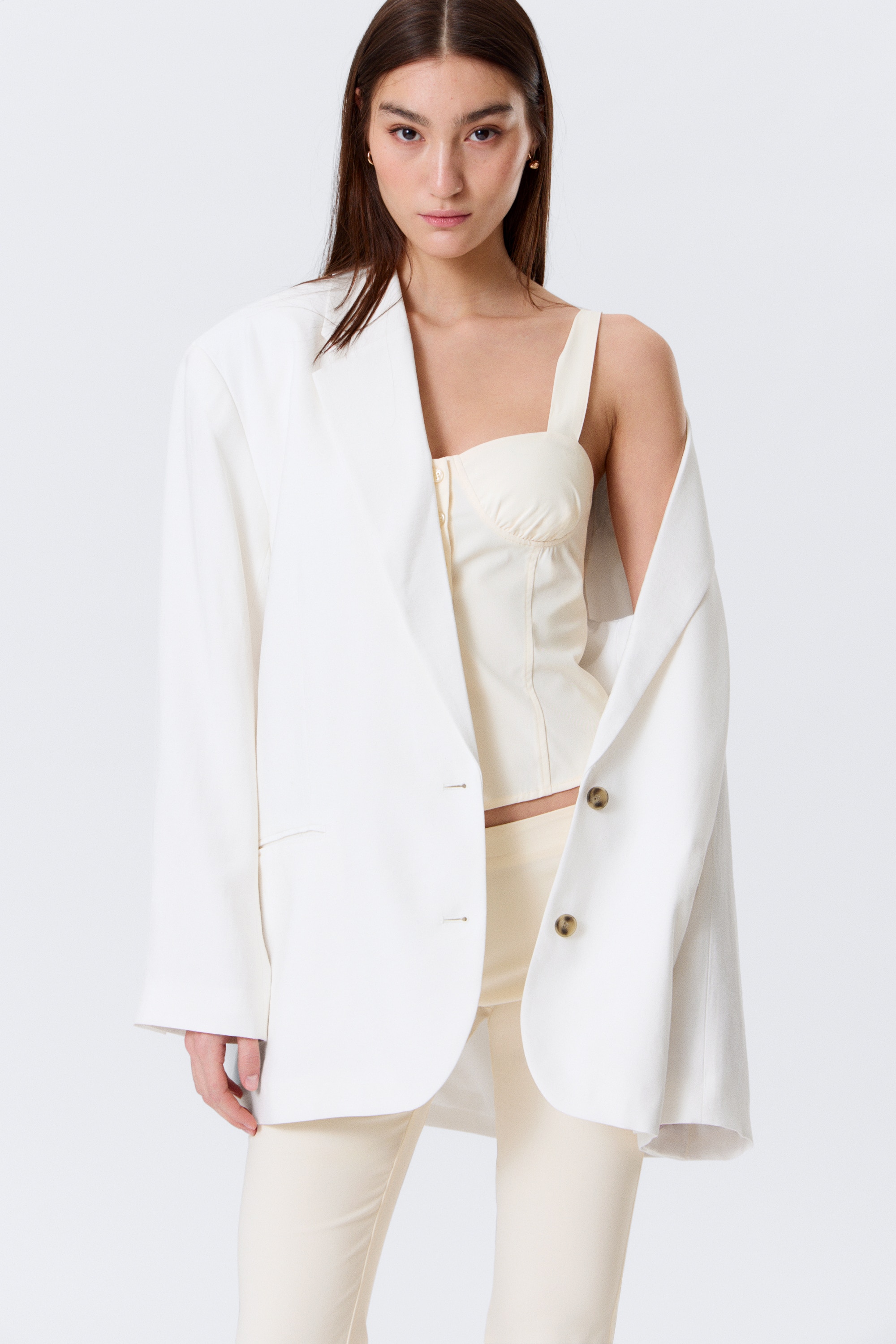 Single-Breasted Oversized Blazer