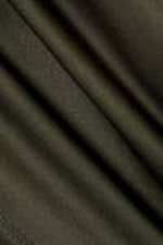 Khaki Green - Off-shoulder Drape Top - 1