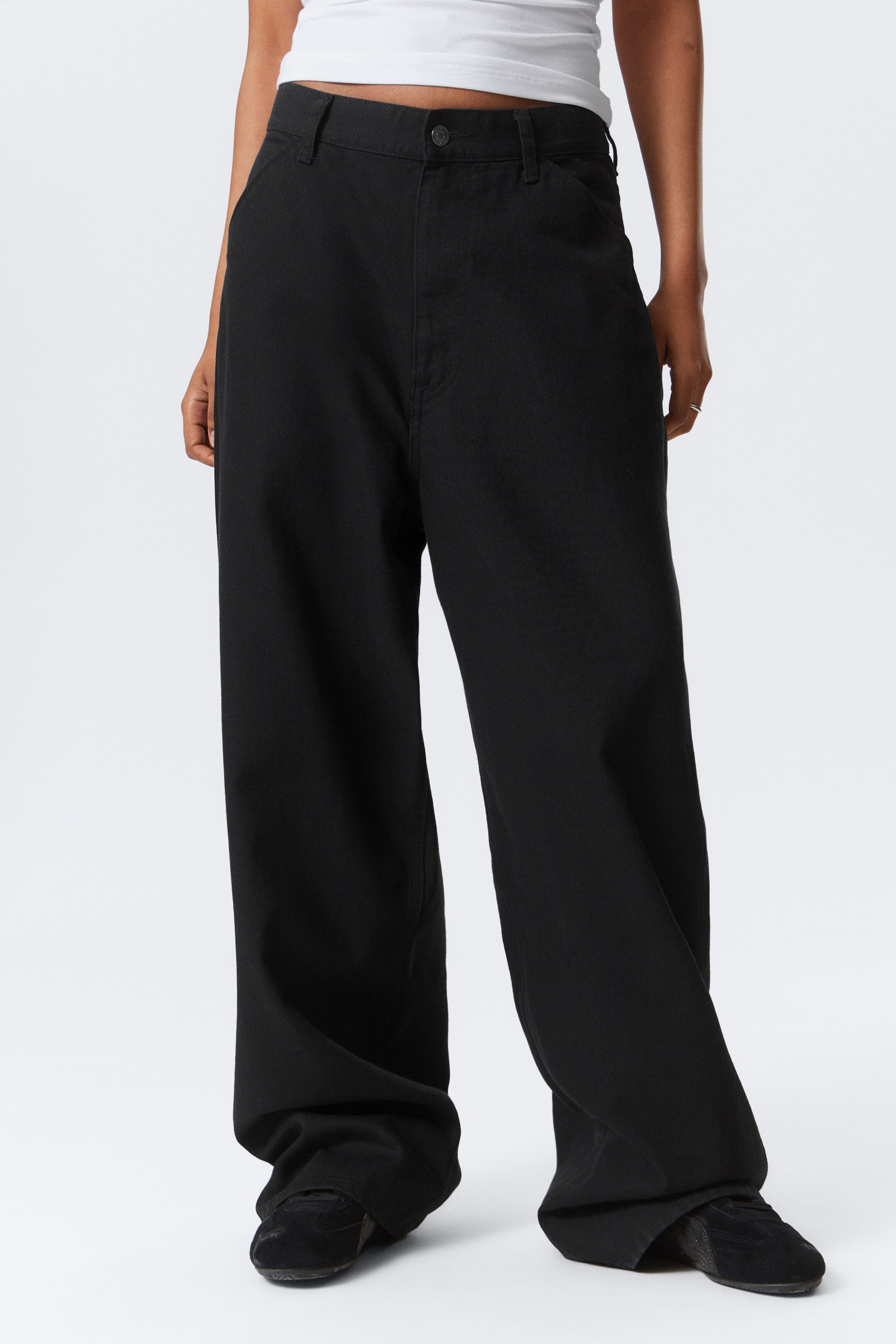 Agrandir l'image: Astro Loose Baggy Leg Pantalon en lin mélangé - Noir - HOMME | H&M FR 4