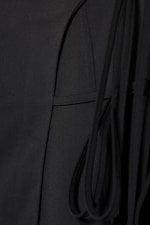 Black - Strappy Mini Wrap Skirt - 4