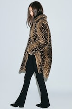 Dark Brown - Deer Spots - Carcoat van imitatiebont - 1