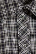 Checked Black/Grey - Waisted A-Line Shirt - 1
