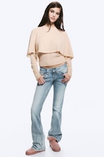 Ice Blue - Hellblau - Low Waist Slim Flared Jeans - 1