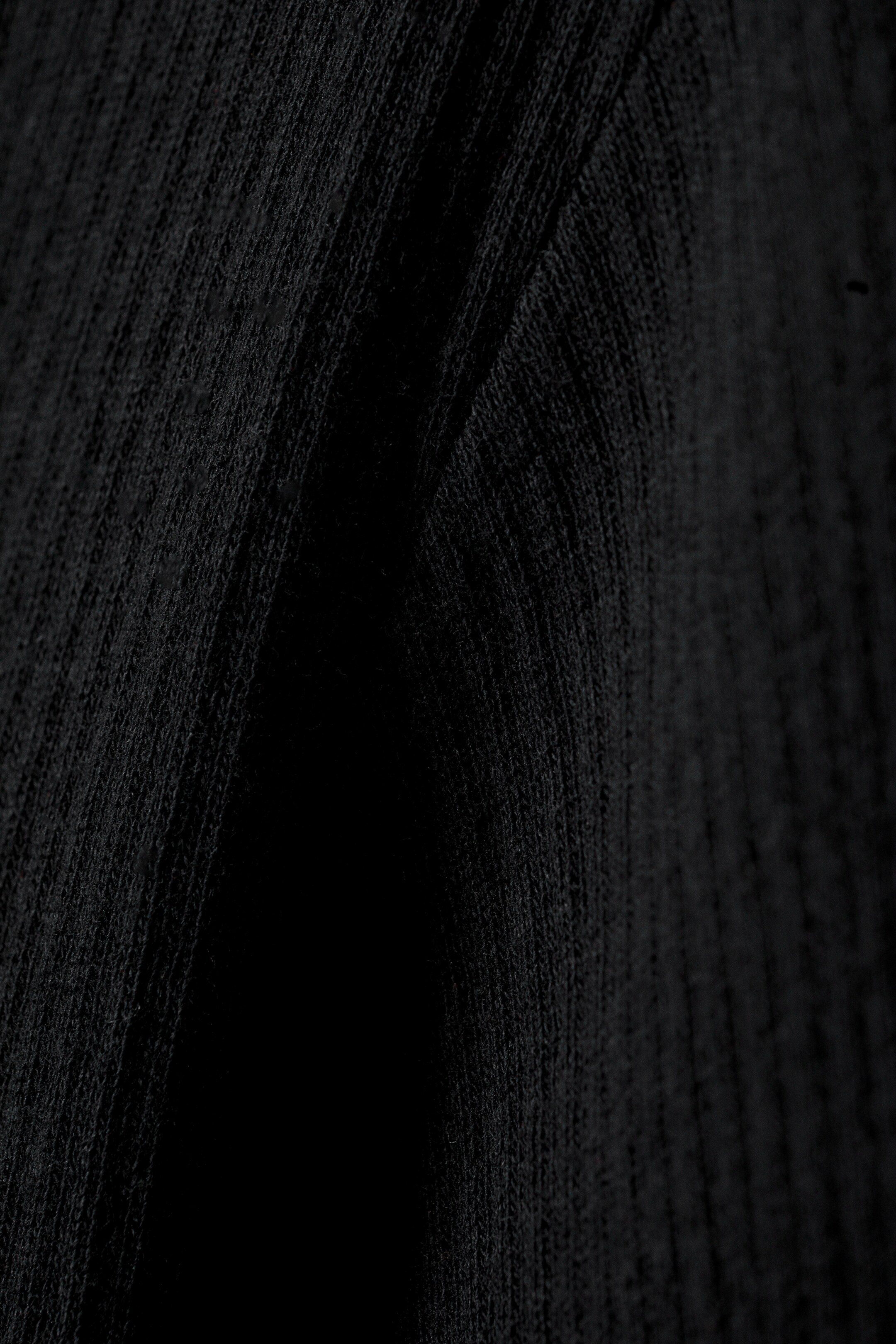 View larger image: Sheer Rib Long Sleeve Top - Black - Ladies | H&M GB 2