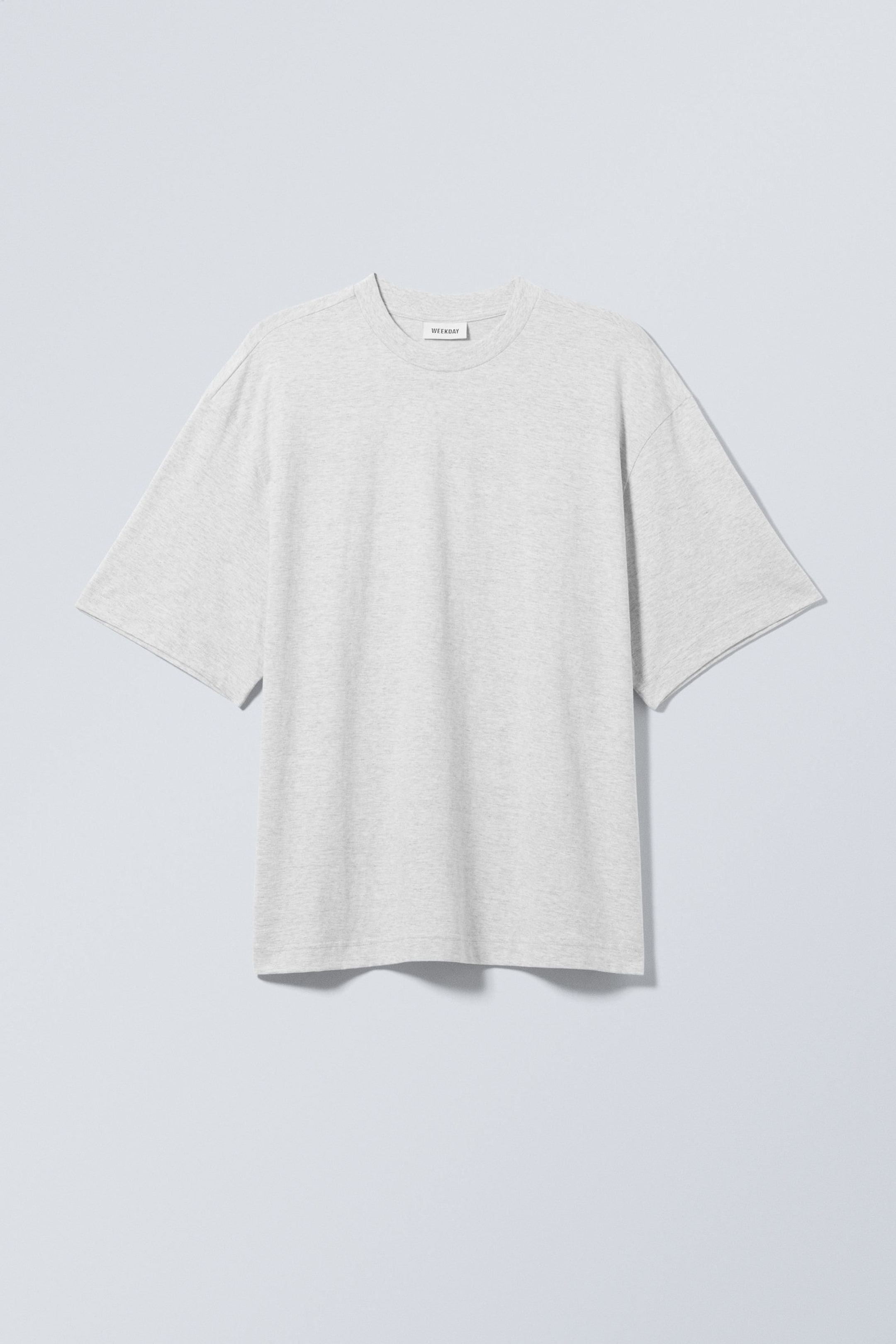 Hellgrau meliert - Weiches Oversized-T-Shirt - 0