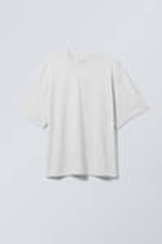 Hellgrau meliert - Weiches Oversized-T-Shirt - 0