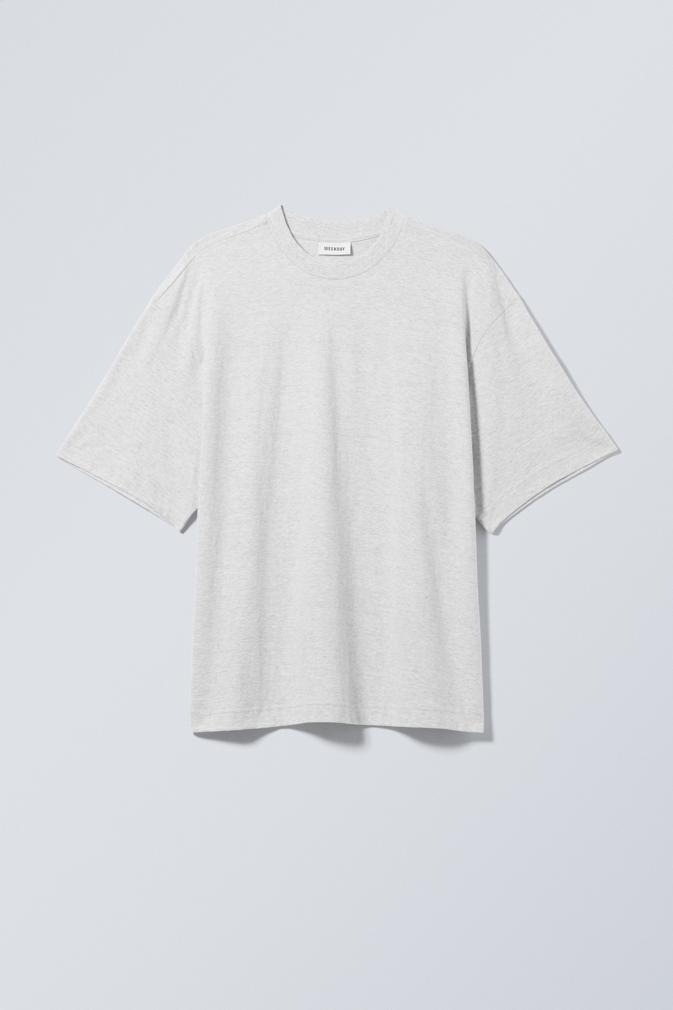 Hellgrau meliert - Weiches Oversized-T-Shirt - 0