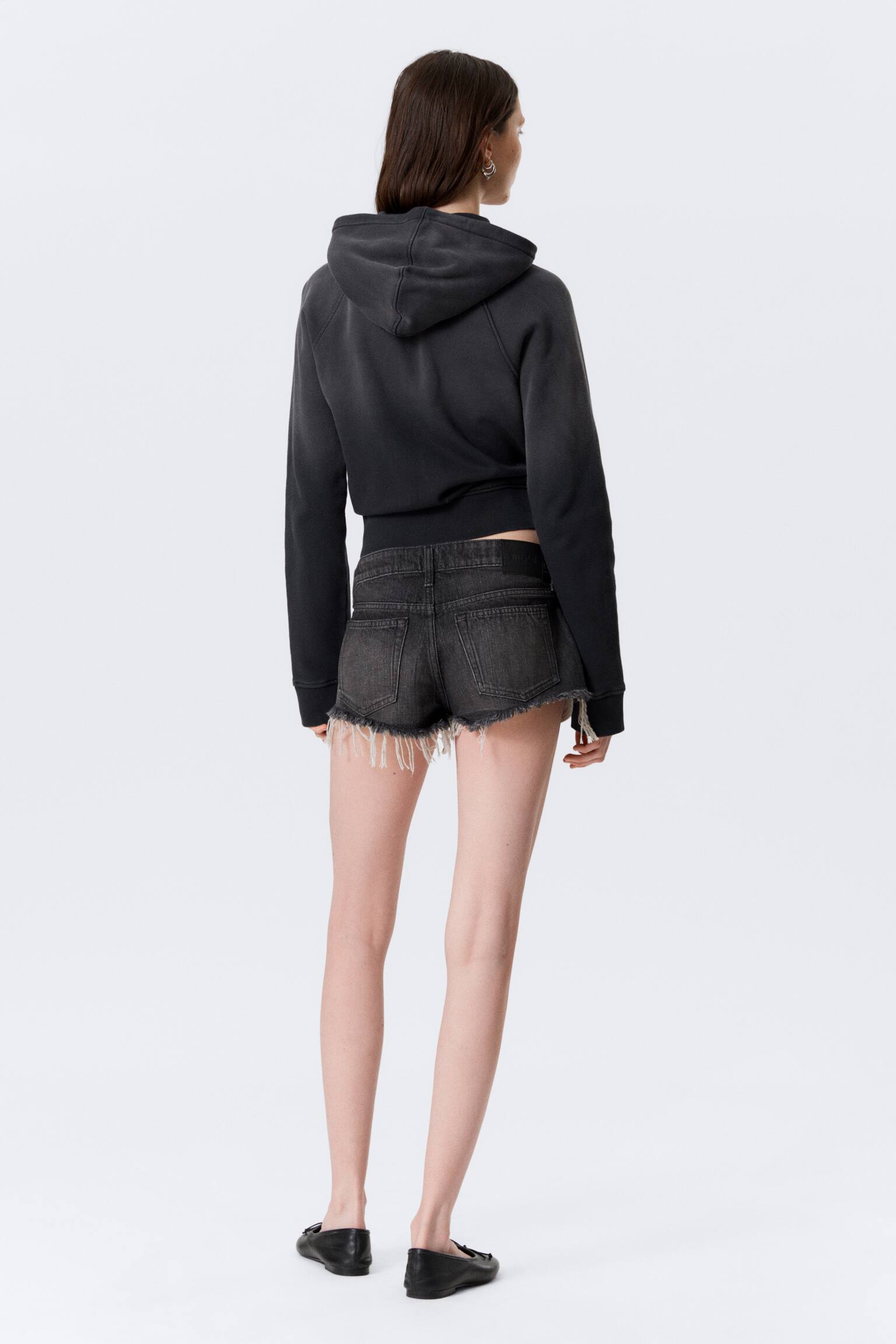 Shorts denim Venus Frayed Low Rise - Chelsea Black - Negro/Blue Hymn - Azul medio - 4