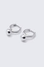 Silver - Ring Hoop Earrings - 0