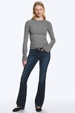 Storm Blue - Dunkelblau - Luna Low Waist Skinny Bootcut Jeans - 1