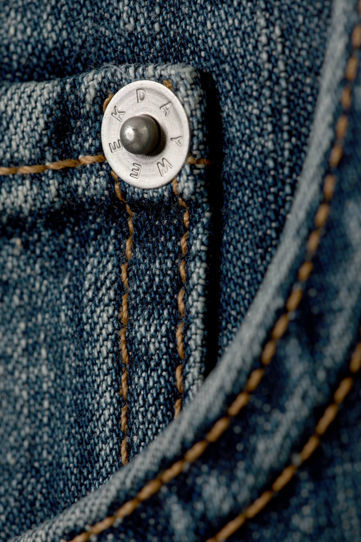 Shorts in denim Astro a vita media e gamba ampia - Blue Hymn - Blu medio/Kimberley Blue - Azzurro - 4