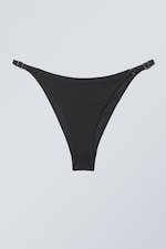 Black - Cheeky Bikini Bottoms - 0