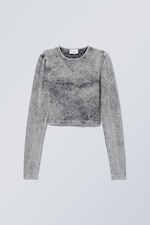Black Denim Wash - Mind Crop Denim Wash - 0