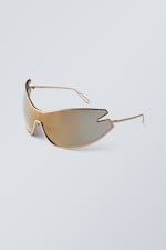 Goldfarben - Sonnenbrille Fly - 1