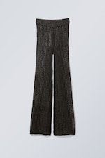 Black - Diana Crochet Trousers - 0