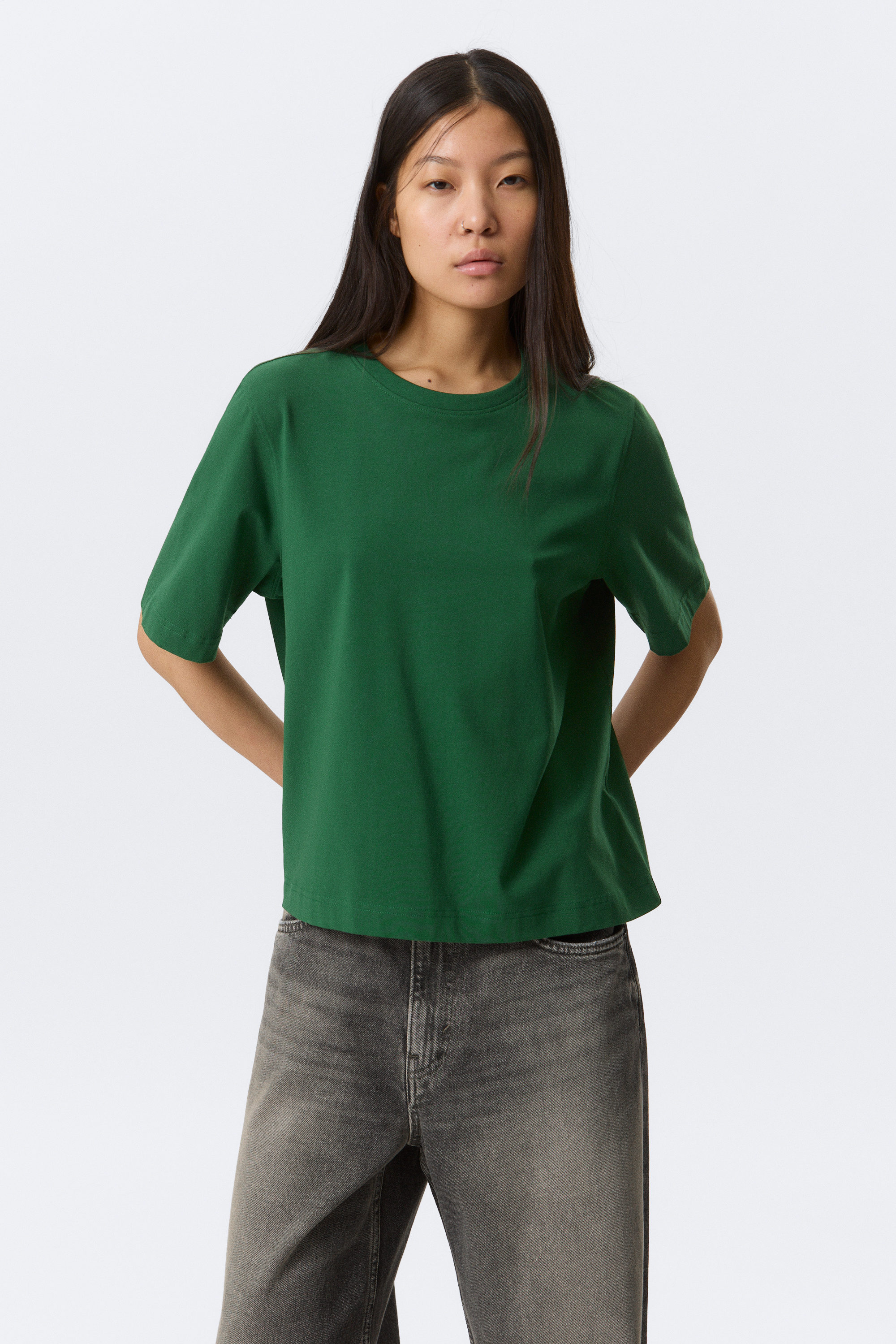 Dark Green - Perfect Boxy T-shirt - 2