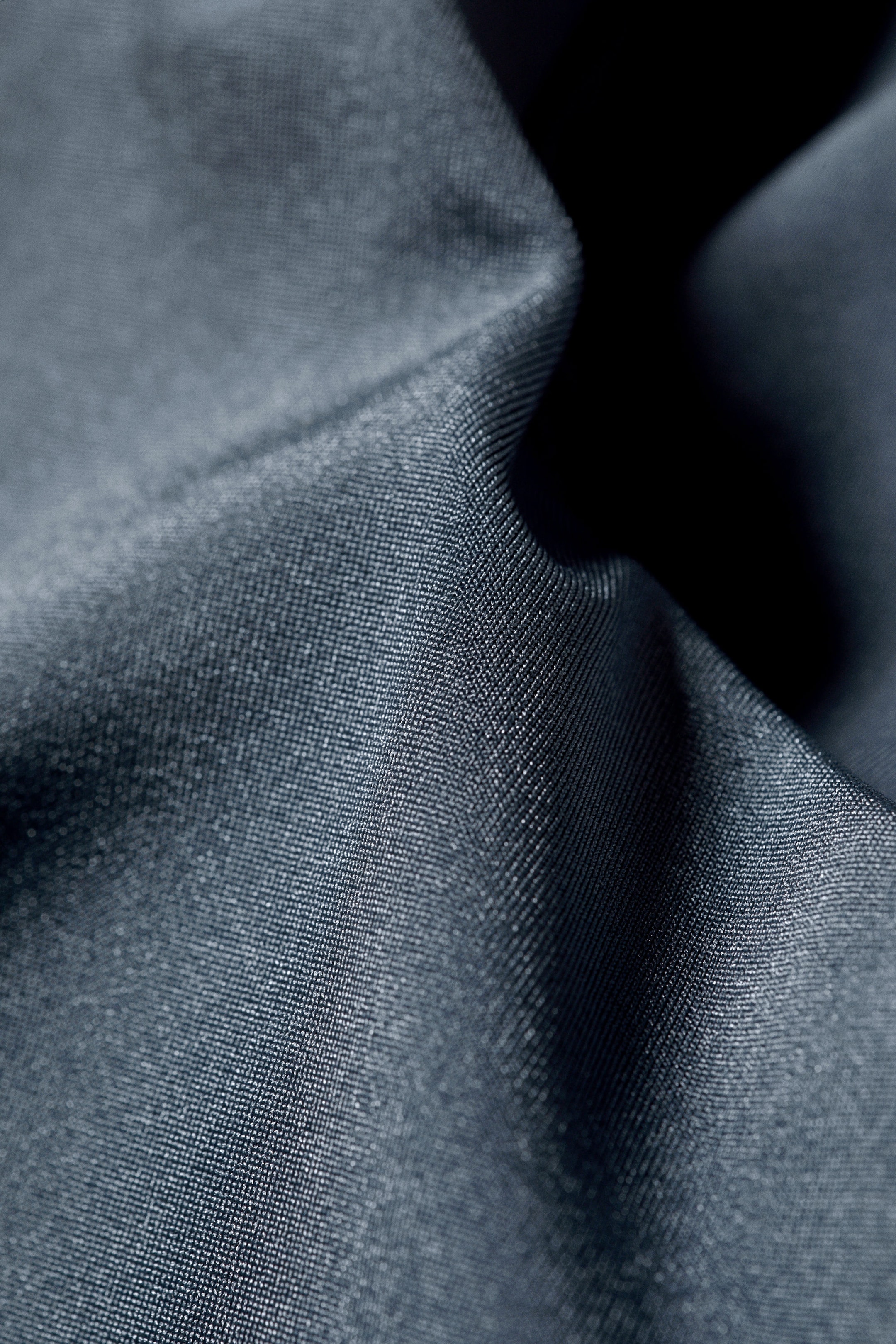 Taubenblau - Schimmer - Bikini-Top mit tiefem Ausschnitt zum Überziehen - 5