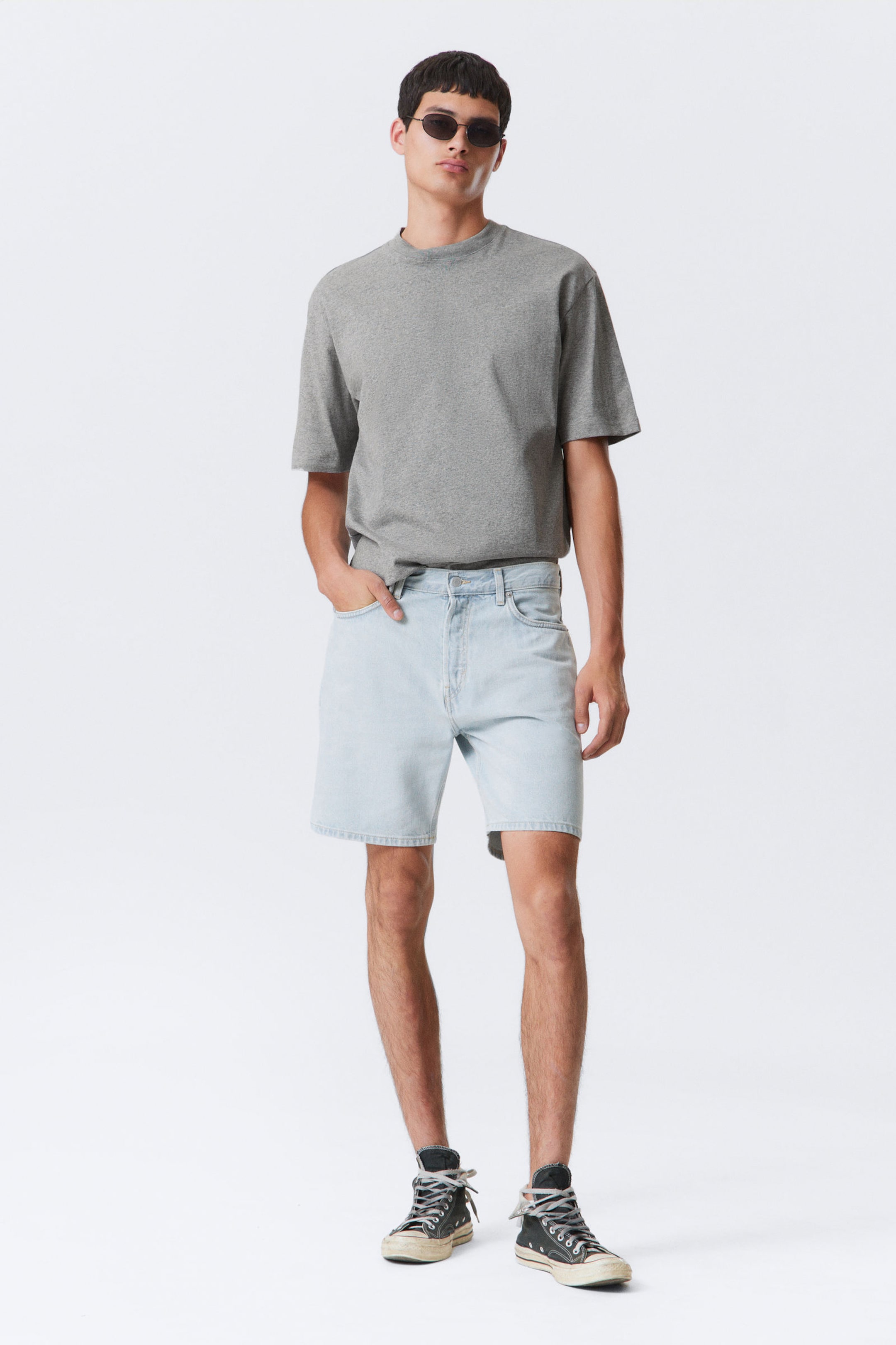 Opulent Blue - Space Relaxed Denim Shorts - 1