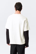 Blanc - Dreams - T-shirt carré à imprimé graphique Great - 2