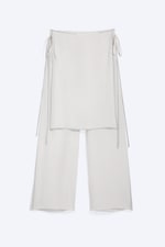 Off-white - Mid Rise Loose Studded Skirt Trousers - 4