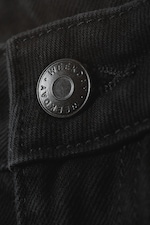 Black Rinse - Black - Area Mid Rise Loose Wide Leg Jeans - 1