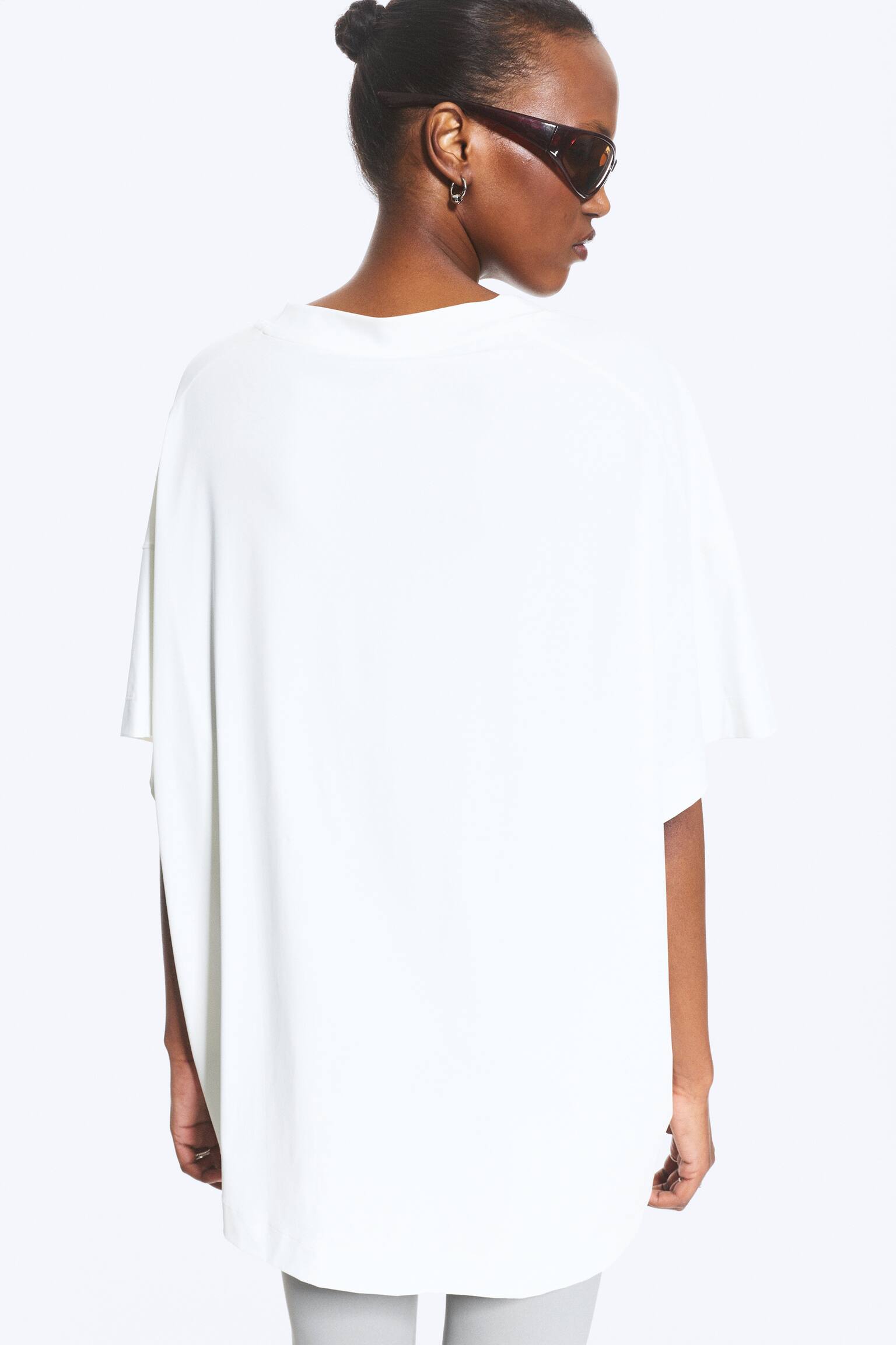 T-shirt de sport décontracté - Blanc cassé/Bleu foncé - 5