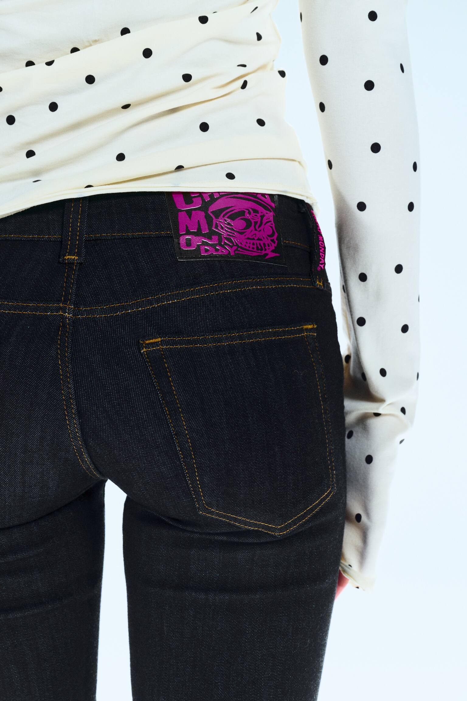 Booty Bei Low Rise Skinny Bootcut Džíny - Blue Rinse - tmavě modrá/Hvězdná modrá - Tmavě modrá/Blue Moon - středně modrá/Light Blue/Modrý sprej - tmavě modrá/Cloudy Blue - Středně modrá/Černý sprej - černá/Black Top Rinse - 5