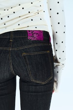 Blue Rinse - Dunkelblau - Booty Bei Low Rise Skinny Bootcut Jeans - 3