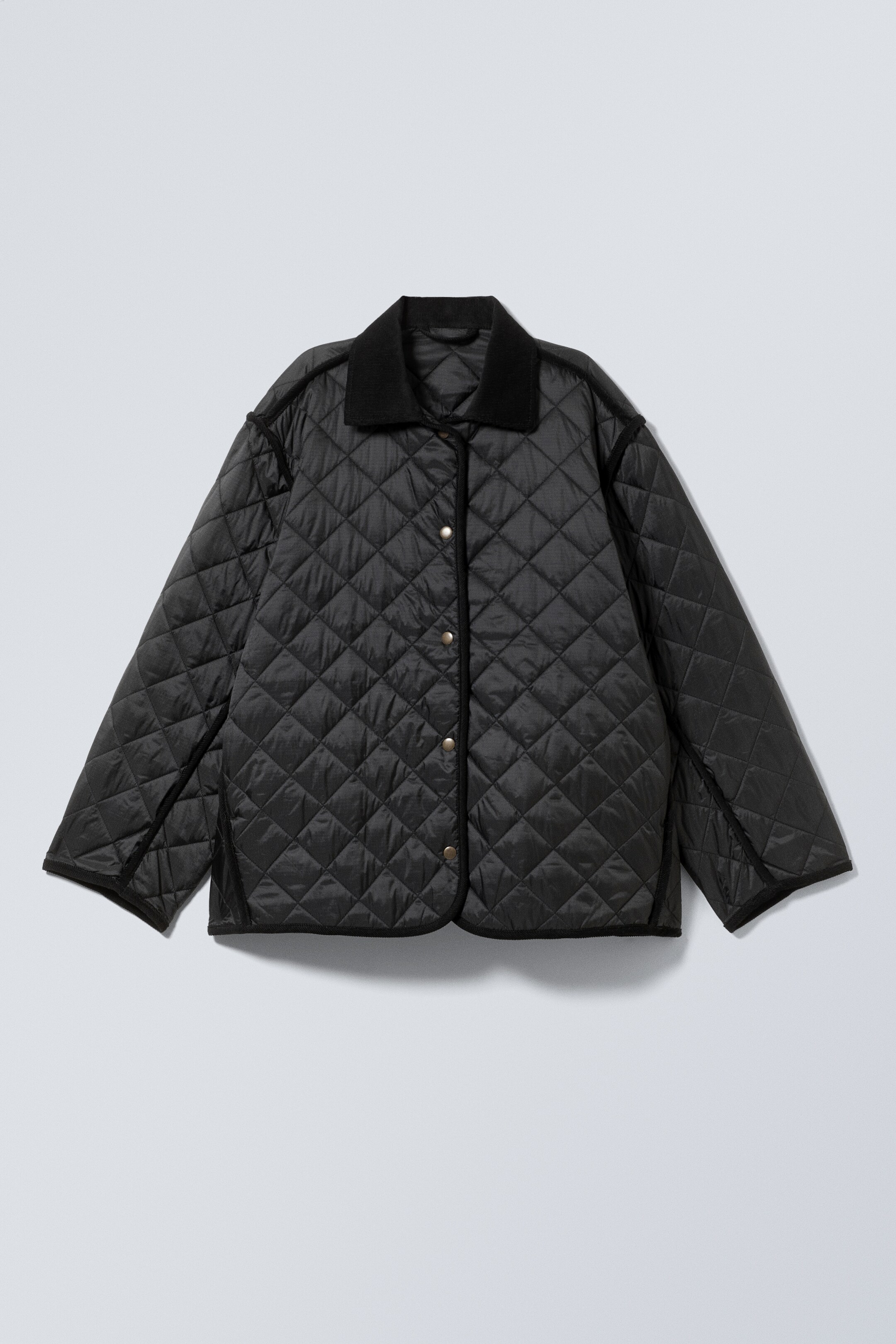 Nagyobb kép megtekintése: Oversized Quilted Liner Jacket - Black - NŐI | H&M HU 1